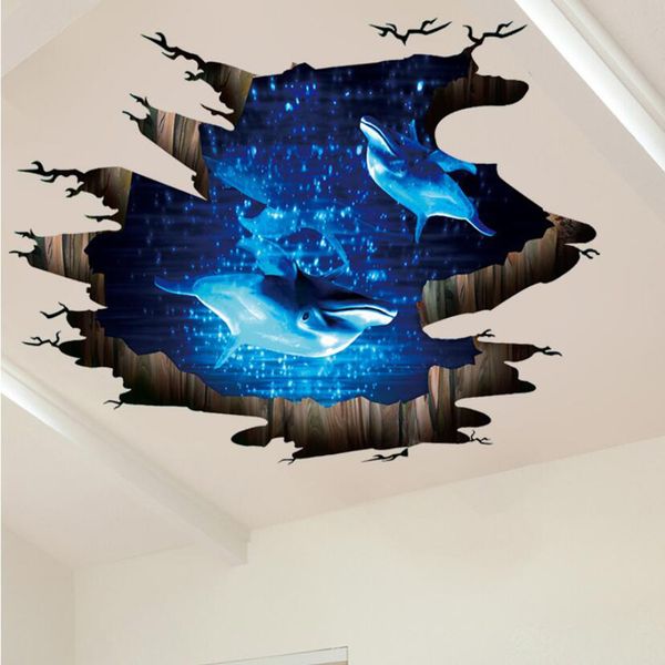 

self-adhesive waterproof diy 3d sticker mural f/stairway floor wall decor