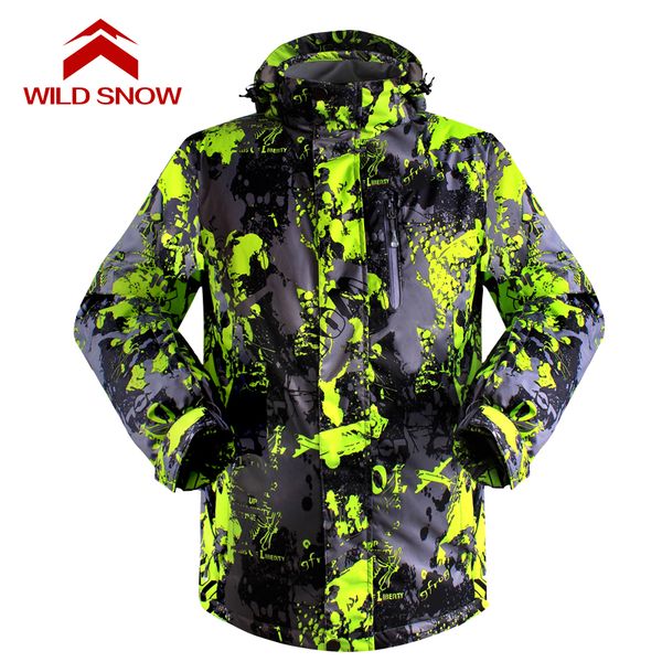 

wild snow man snow winter ski jacket waterproof windproof warm skiing jackets male boy winter outdoor sport coat 8 colors