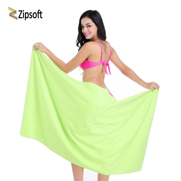 

zipsoft brand beach bath towels microfiber quick drying for spa body face wraps blanket travel camping swimming pool towel