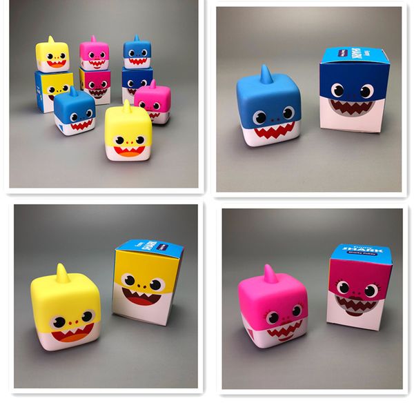 

7 5cm baby hark mu ic box oft ilicone cartoon mu ic hark pokey animal toy kid pinkfong hark mommy daddy grandpa grandma blue red yellow