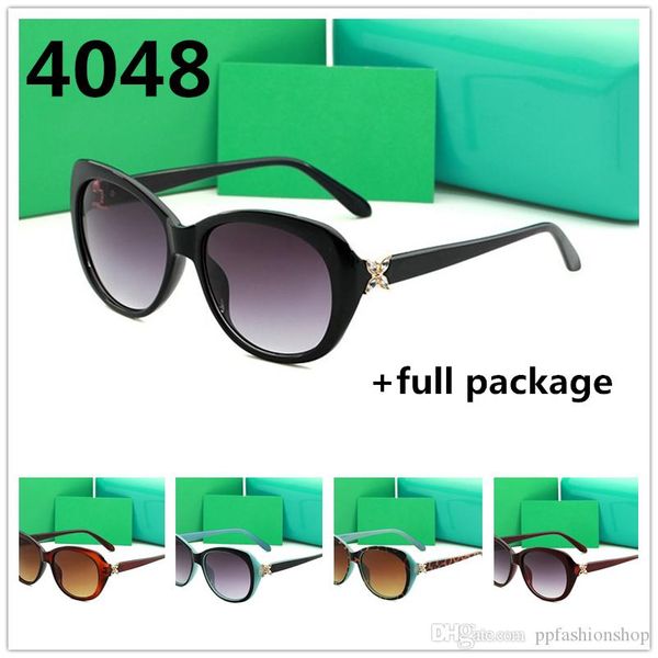 

new diamond brand sunglasses lady fashion 4048 delicate sun glasses green full package 5 colors options, White;black