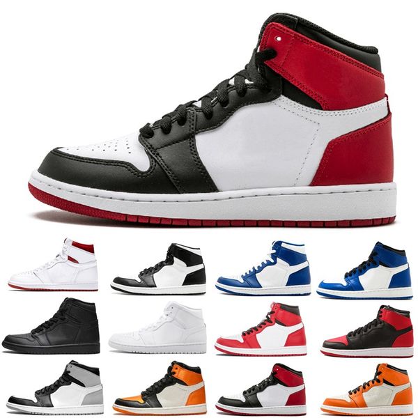 

new 1 high og bred toe chicago banned game royal basketball shoes men 1s 3 shattered backboard shadow multicolor sneakers sports
