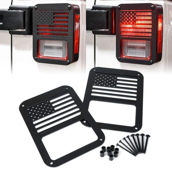 

car tail light covers guards protectors for 2007-2017 wrangler jk unlimited accessories - 1 pair