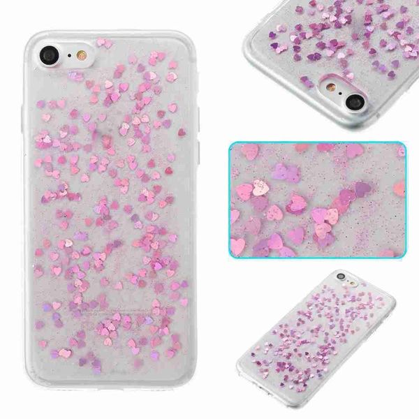 

love heart dijiao tpu phone case for iphone 7 / 8