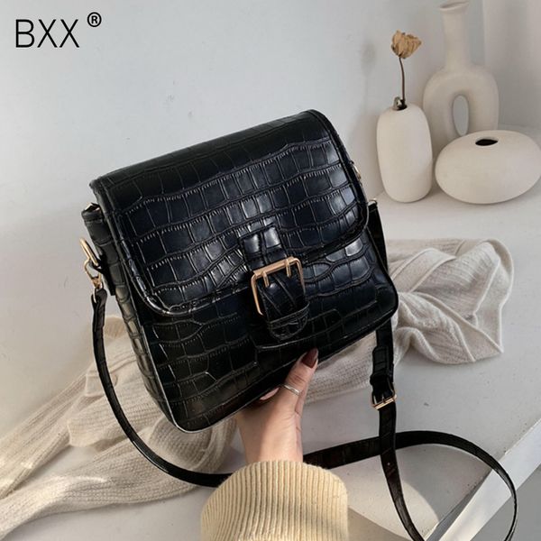 

bxx] retro stone pattern pu leather small crossbody bags for women 2020 spring flap shoulder messenger bag female handbag hk438