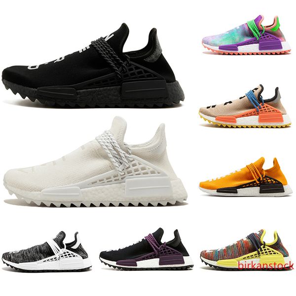

2019 гонки трасса orange human кроссовки nerd черный крем мужчины женщины pharrell williams hu runner желтый белый красный спортивный бегун