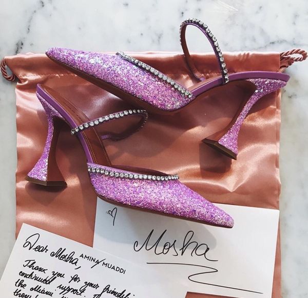 

sandals luxury bling glitter rhinestone high heels ladies strange party dress shoes woman 2021, Black