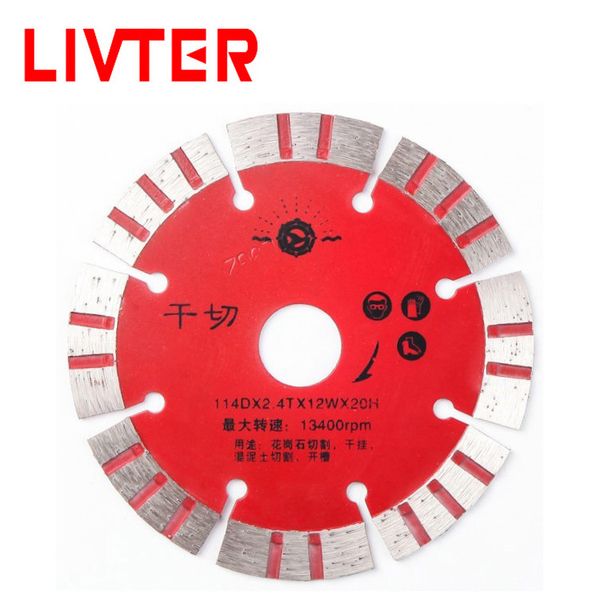 

livter diamond cutting blade 114mm grinding wheel masonry granite concrete tile stone brick dry wet crack chaser saw disc