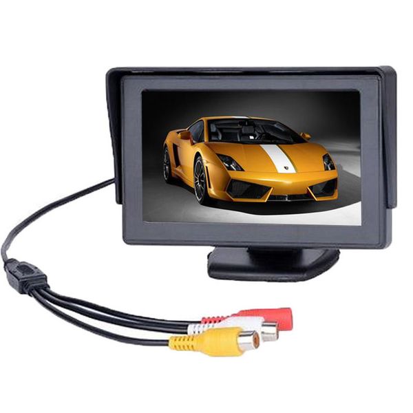 

franchise 4.3inch car monitors tft lcd car rear view monitor display parking rearview system backup reverse camera support dvd