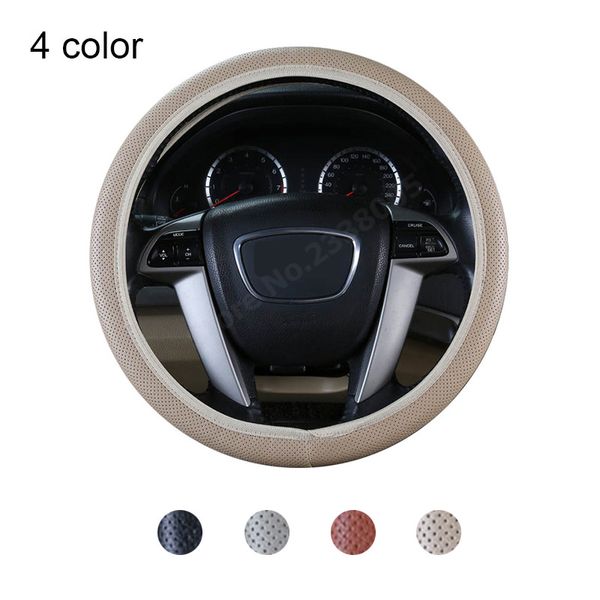 

car steering wheel cover leather size 38cm for vw etc. 95% cars ing
