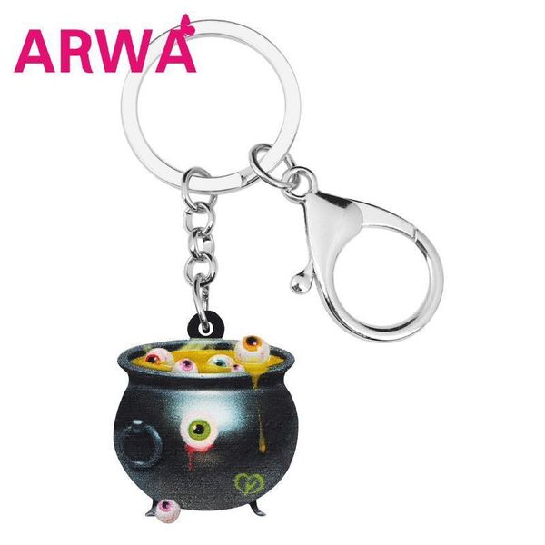 

arwa acrylic halloween horror eye eyeball key chains key ring bag car purse decoration keychains for women girl gift accessories, Silver