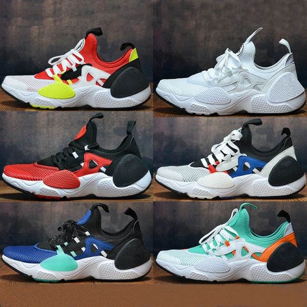 

2019 huarache e.d.g.e txt qs running shoes game royal huarache 8 edge triple black white athletic sport outdoor sneakers 40-45, White;red