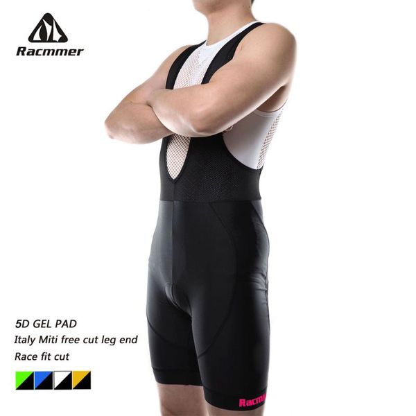 

racmmer 2020 mens cycling bib shorts summer triathlon 5d gel pad bike bib tights ropa ciclismo italy silicon grippers at leg