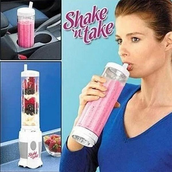 

eworld 1pcs/lot plug shake n take juice machine multifunctional mini electricity juicer pocket sports bottle blender