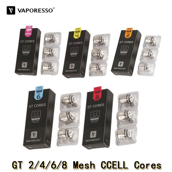 

Аутентичные Vaporesso NRG катушки замены головки GT2 GT4 GT6 GT8 GT Mesh CCELL / 2 сердечников катушки для NRG / NRG мини-серии танков Revenger kit