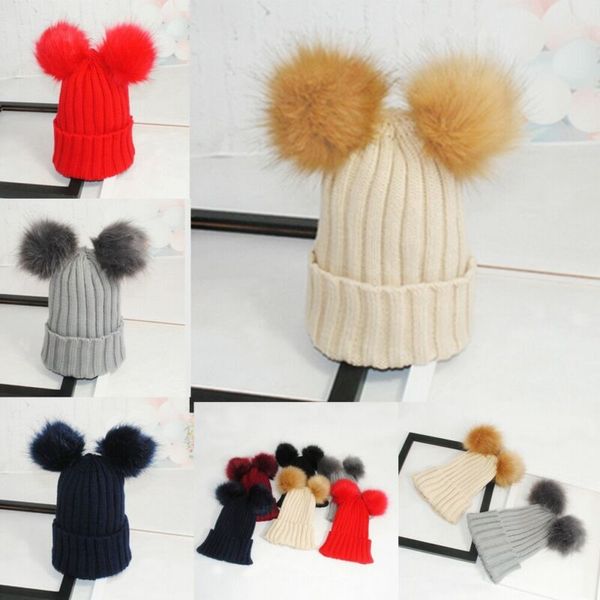 

fashion womens cable knitted bobble hat beanie very warm winter pom wooly cap