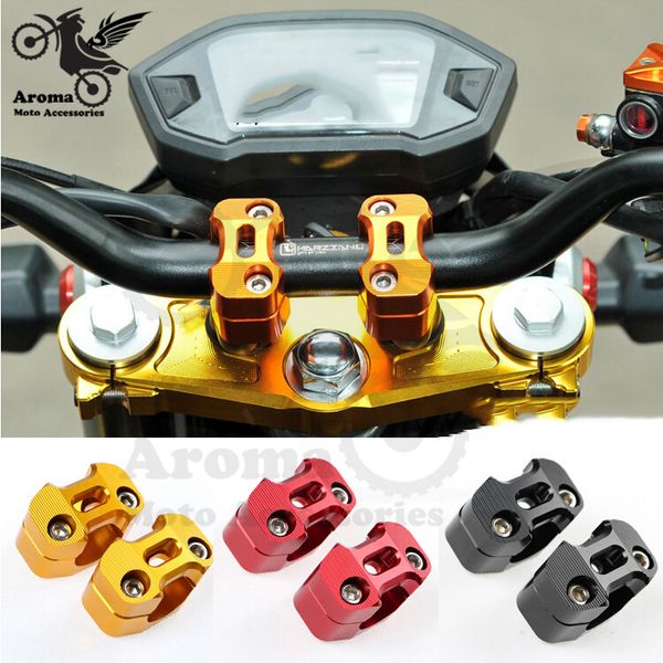 

metal motorbike handlebar riser mount pit bike motocross hand bar adapter moto handle bar 28mm cnc motorcycle handlebar clamps