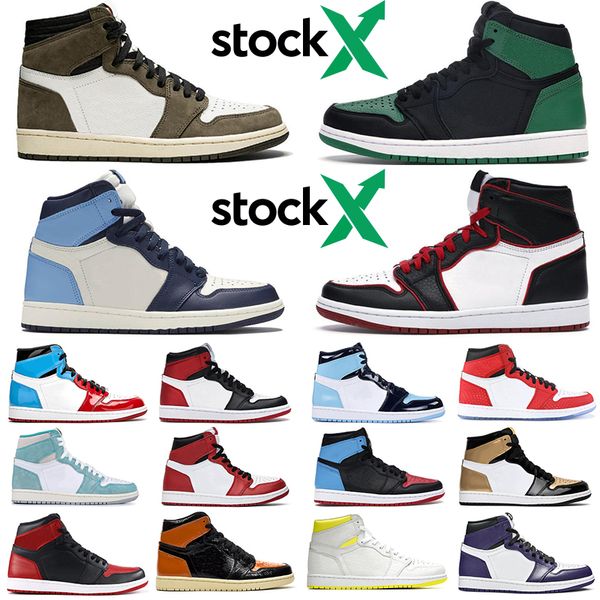 

горячего jumpman 1s travis scotts запас х мужчин женщины 36-45 ботинок баскетбола athletie мужских тренажеры спортивных тапок