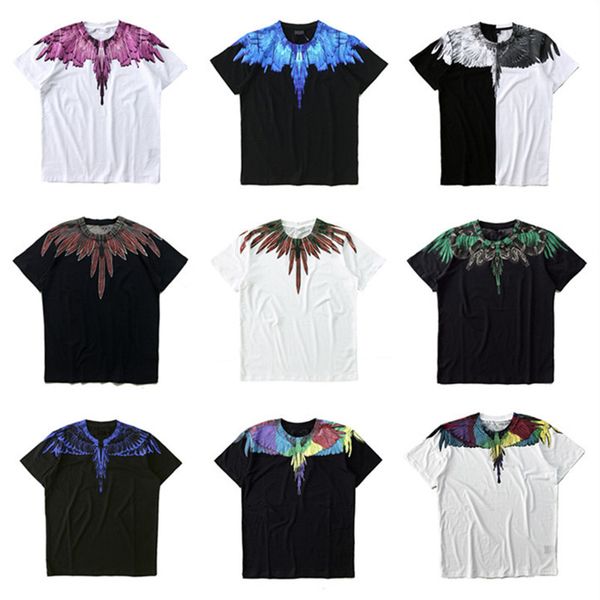 

Marcelo Burlon Tshirts Men Women Italy County of Milan Feather Wings MB T Shirt RODEO MAGAZINE Tee Fashion Men's T-Shirts