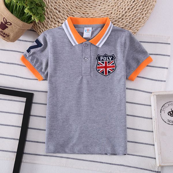 

2019 polo kids shirt boys fashion children wear boy's t-shirt, Black;blue