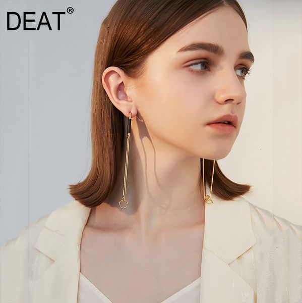 

deat] women pin personality mixed color simple earrings new temperament fashion tide all-match spring autumn 2019 13e535, Silver