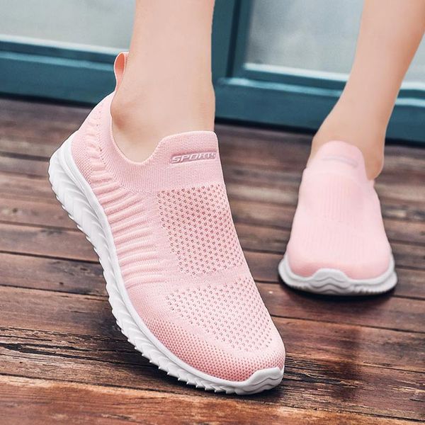 

stocking women's summer sneakers socks women sport shoes woman sports pink running shoes women's spring jogging boty a-424
