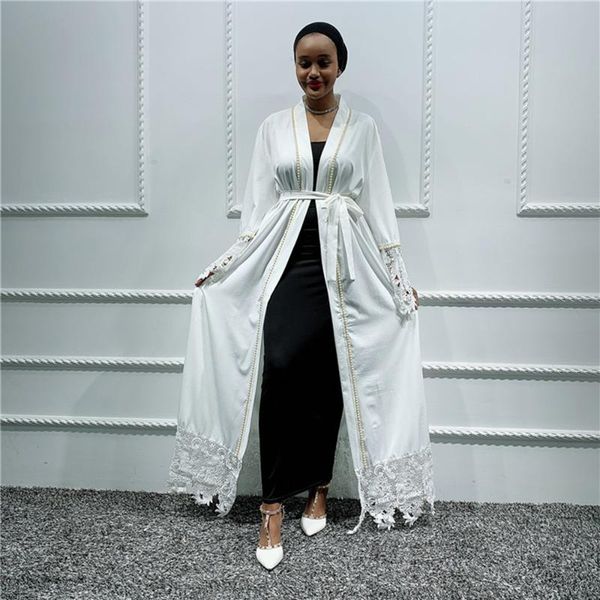 

ramadan abaya kimono muslim dress cardigan women white kaftan dubai islamic clothing robe musulmane femme turkey abayas mujer, Red