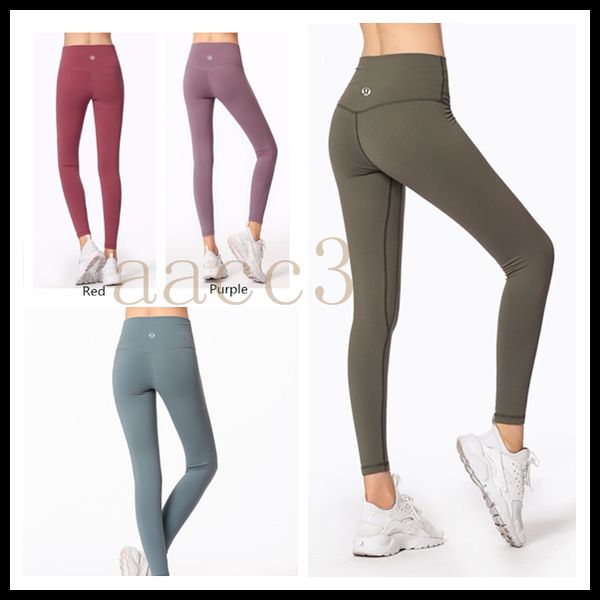 

2020 new lululemon lulu lu leggings lu yoga lemon pants women girls sports workout seamless pink camo yogaworld seamless gym pant 28, Black;red