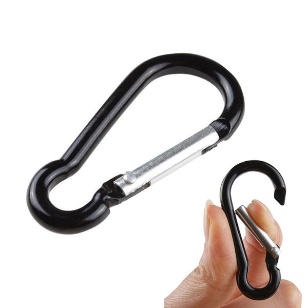 

1pcs 5pcs 10pcs aluminum snap carabiner d-ring key chain clip keychain hiking camp mountaineering hook climbing accessories z612 rock protec