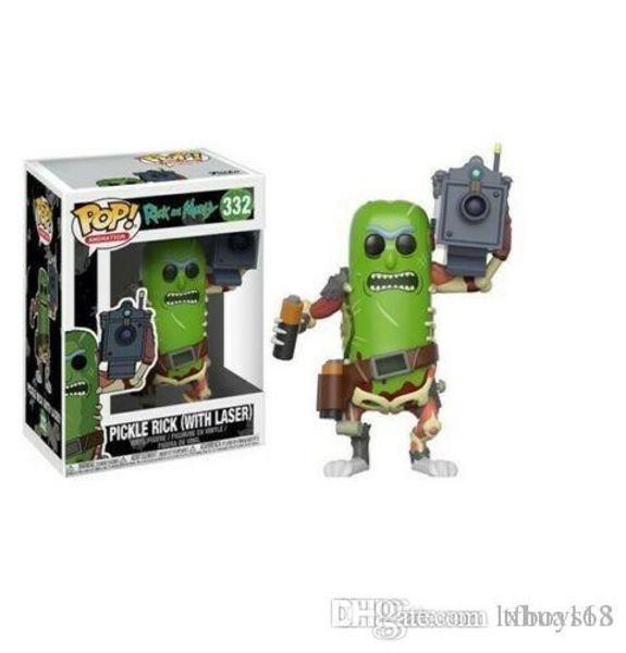 

cute lxh brand new funko pop rick and morty pickle rick with laser figure collection model toy 332#