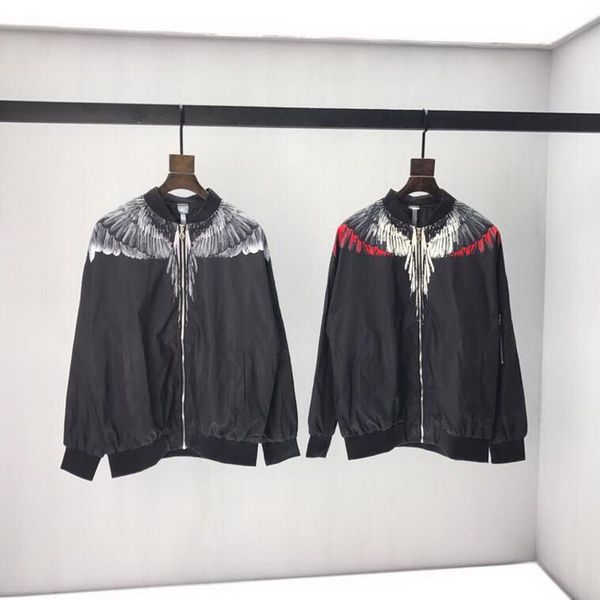 

marcelo burlon 19fw red grey wing tracksuit cross zip up from size s-xl, Tan;black