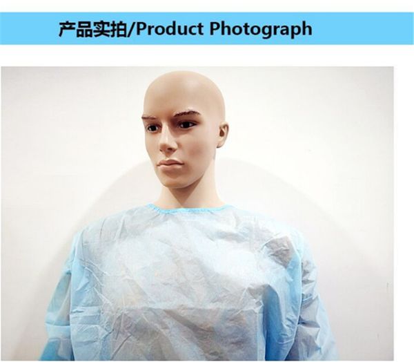 

одноразовые нетканые синий ткань защитная одежда изоляция маслостойкой костюмы комбинезон для женщин для мужчин anti-туман защиты от частиц