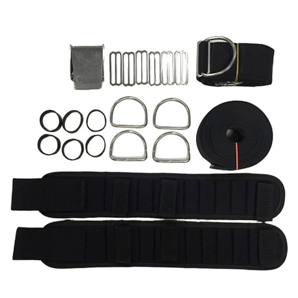 

scuba diving backplate harness donut bcd holder crotch strap weight belt