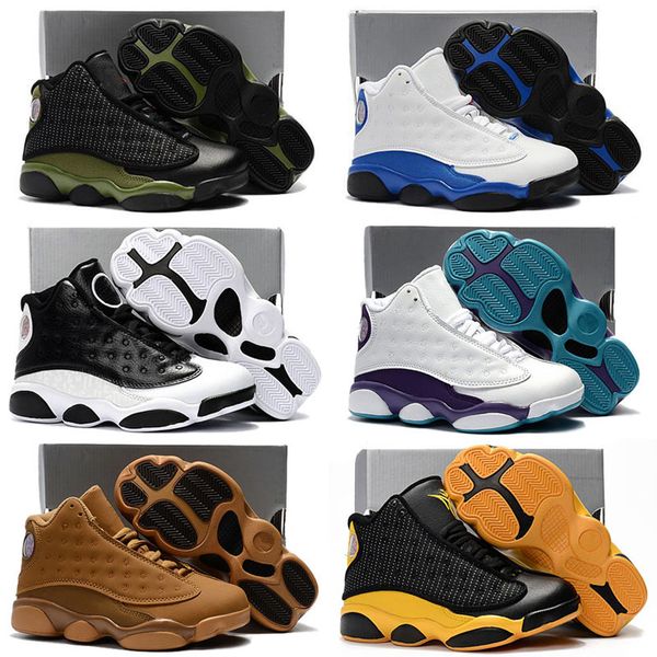 

Latest 13 Kids Basketball Shoes Children 13s High Quality Sports Shoes Youth Boy Girl Basketball Sneakers Online Sale US11C-3Y