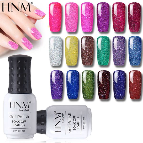 

hnm 8ml gel nail polish hybrid varnish semi permanent uv soak off bling hybrid lucky lacquer painting gellak varnish