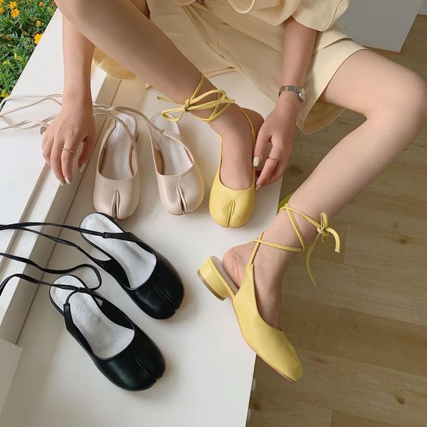 

low sandals woman leather 2020 women's strappy heels female shoe ladies shoes summer low-heeled sale lace up sandals femme for, Black