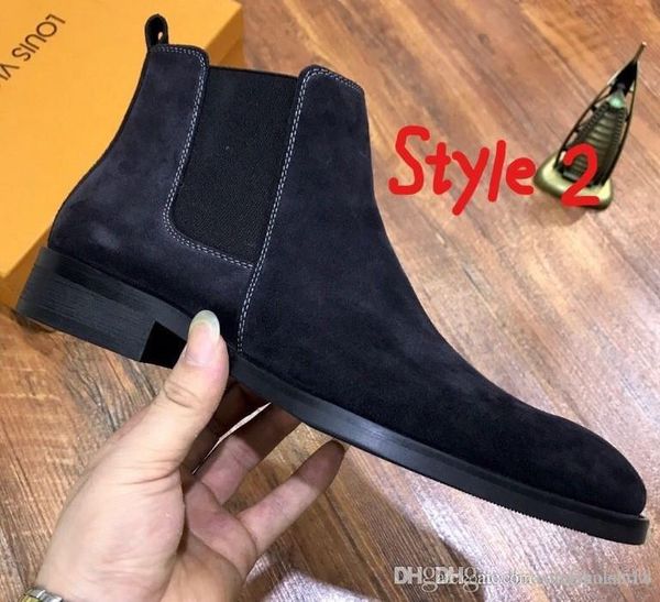 

stylish travel shoes and classic comfortable men's high-racing boots leather non-slip wear-resistant outdoor leisure boots, Black