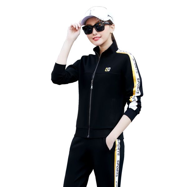 

women's training clothes 3 pieces sets 2012 spring fall new arrival women's sportswear long sleeve sports jackets+t shirt+joggers, Gray