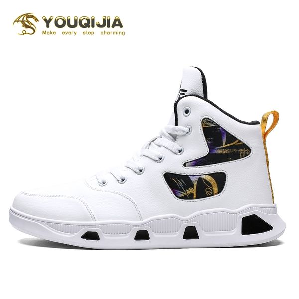 

мужчины повседневной спортивной обувь горячей продажа квартира отдых тренажёры туризм обувь обувь узелок кожа pu высокие кроссовки, Black