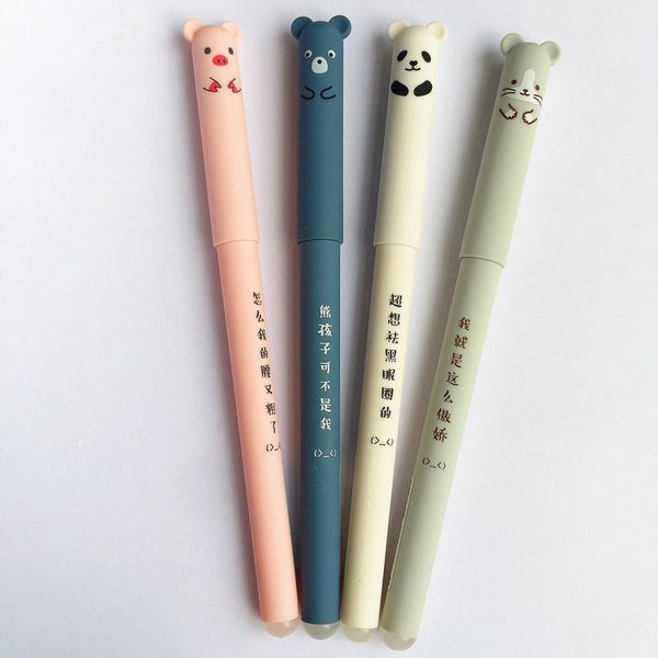 Apagável Pig Pen Panda apagável Gel Canetas Pen Neutral para Suprimentos Estudantes Escola Escritório