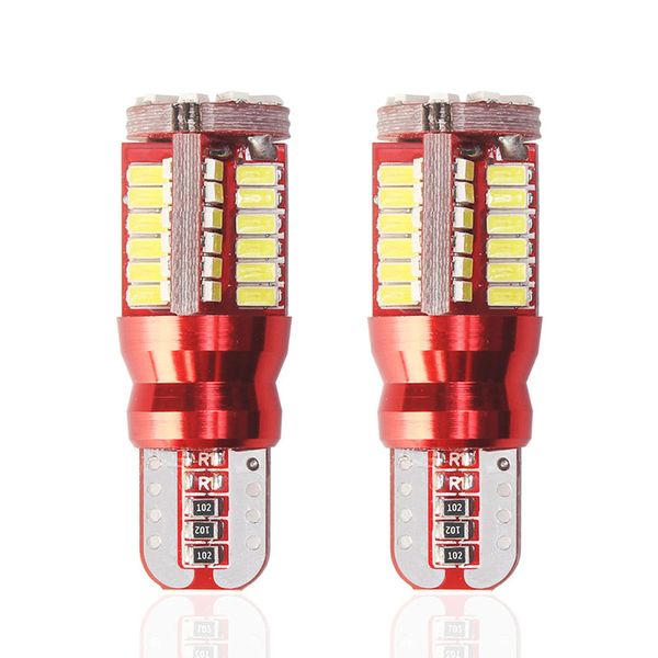 

2x t10 led bulbs 194 3014 57smd canbus error w5w ar marker auto wedge clearance lights bulb parking lamps side light