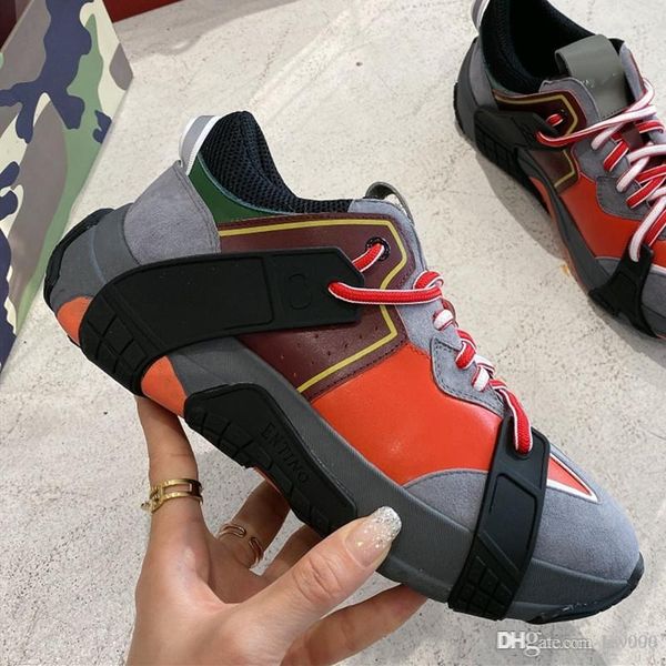 

new men and women wod sneaker in fabric, calfskin and suede luxury designer shoes men's sports shoes women's shoes couple size 35, Black