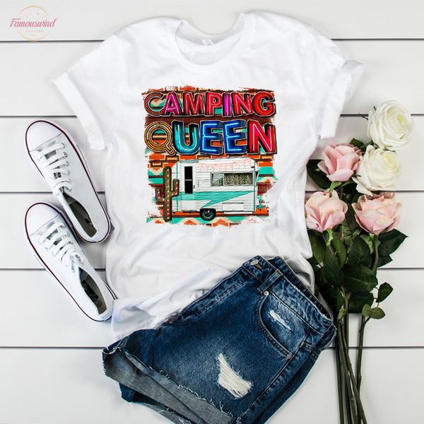 

women graphic t shirt cute short sleeve female printed country road take me home flower spandex truck camisas mujer womens t shirt, White