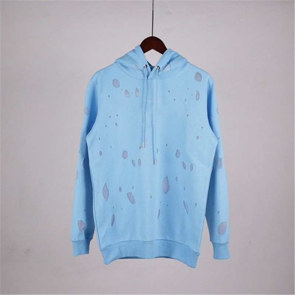 

mens designer hoodie brand men and women pullover streetwear fashion long sleeved hoodie letters print big hole sweatshirt s-2xl, Black