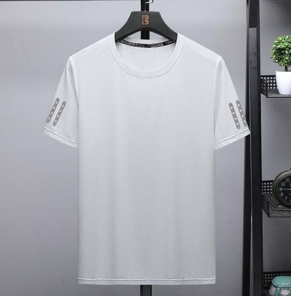 

2020 new man outdoor fashion sports fitness clothes men running casual clothes summer jogging shirt fitness training basketball sportswear, White;black