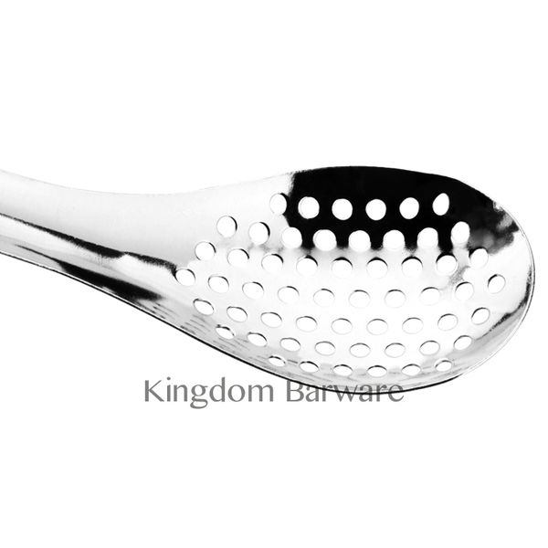 

molecular mixologist slotted bar spoon spherification spoon