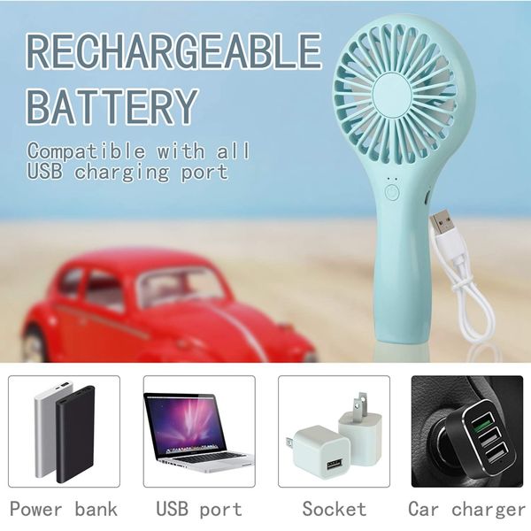 

mini handheld fan battery powered rechargeable battery