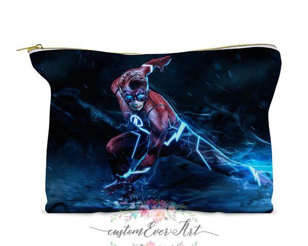 

wally west cosmetic bag cosmetic case pouch makeup bag cute travel for women gift