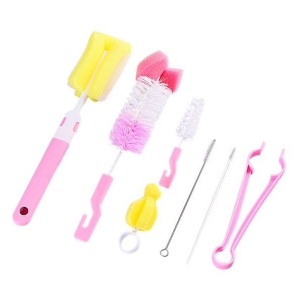 

Milk Bottle Sponge Cleaning Tools Straw Brush Nipple Brushes for Feeding Bottles Cup