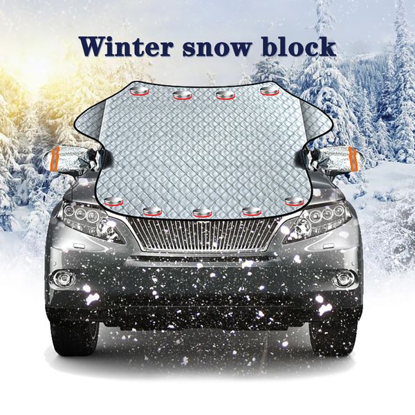 

magnetic car front windscreen snow ice shield cover windshield sun shade universal automobile snow shield winter visor cover